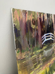 Magnolia White Arched Bridge