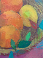 Oranges in Sweetgrass Basket