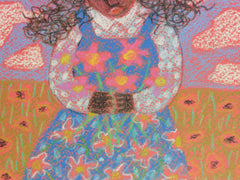 Gullah Girl in Straw Hat