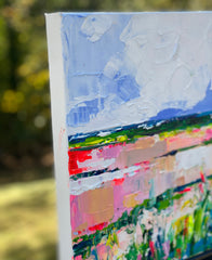 Pink and Green Landscape 1