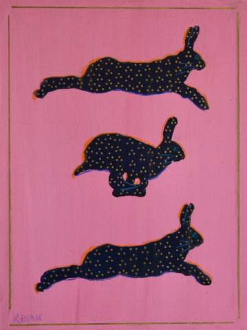 Navy Leaping Hare I