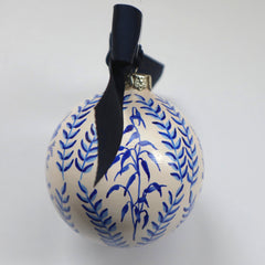 Blue and White Floral Ornament