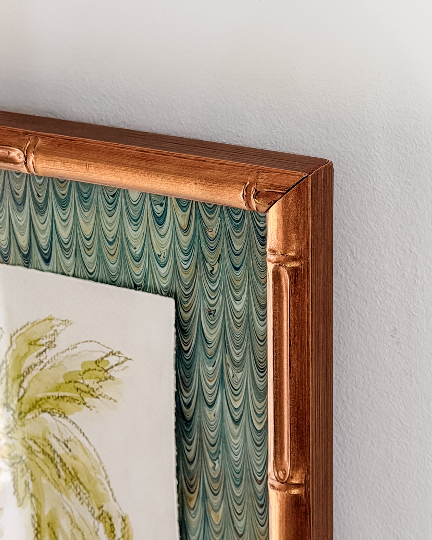 Chartreuse Toile Palm No. 1