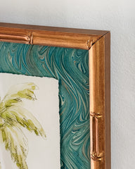 Chartreuse Toile Palm No. 2