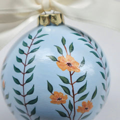 Golden Florals Ornament