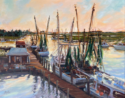 Golden Hour On Shem Creek