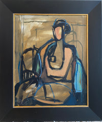 Figure in Teal Chair