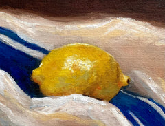 Lemon on Kitchen Linen