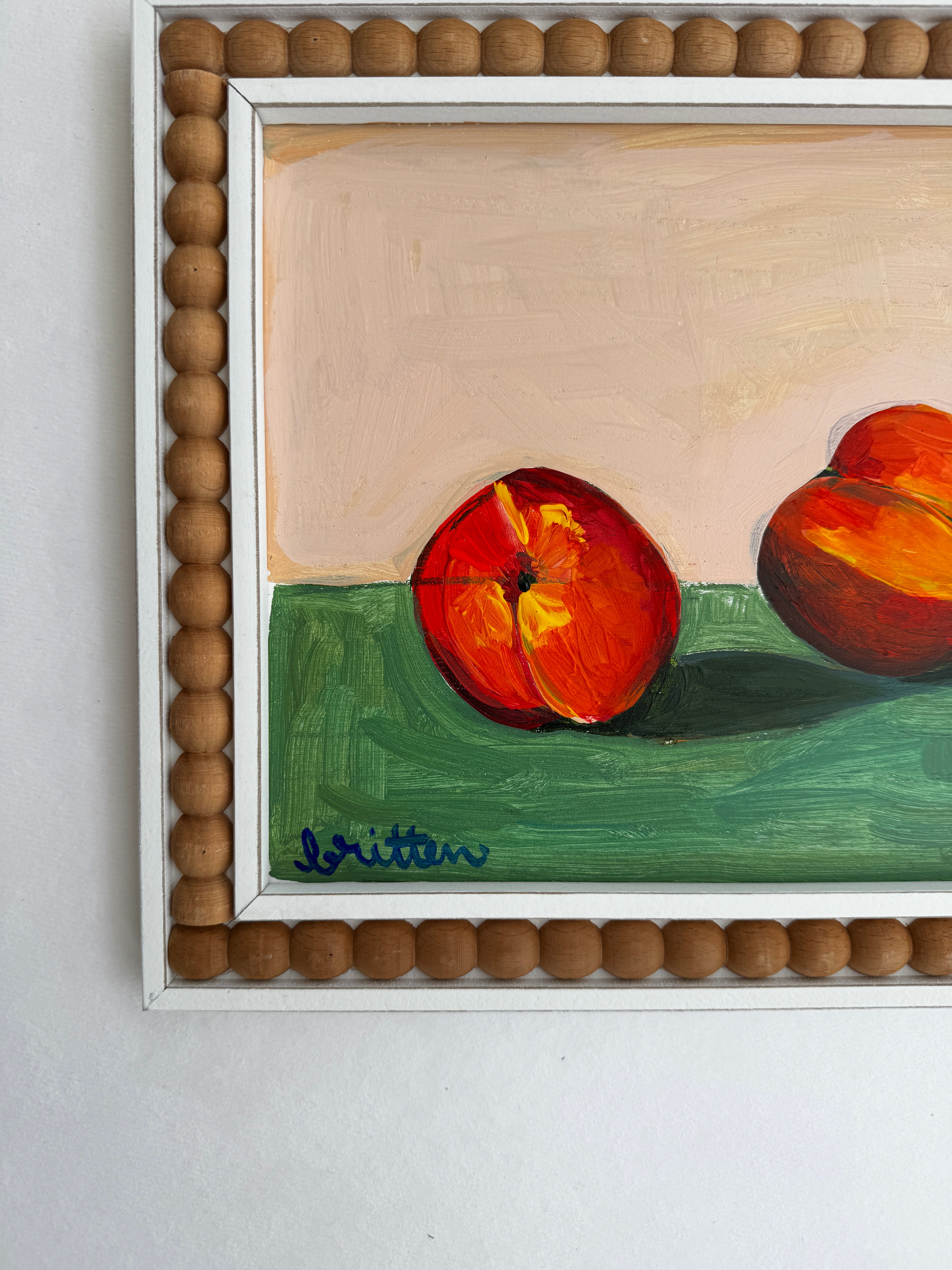 Peaches with Matisse - Blush and Green