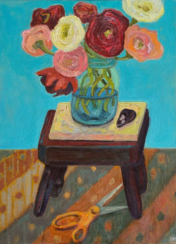 Milking Stool for Flowers and Mussel