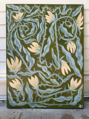 Salad Face on Canvas