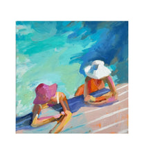 Chatting By the Pool
