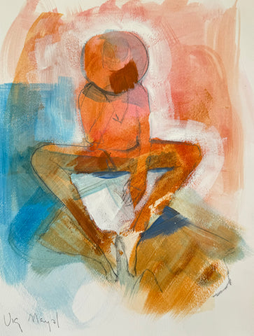 Woman with Hat Study