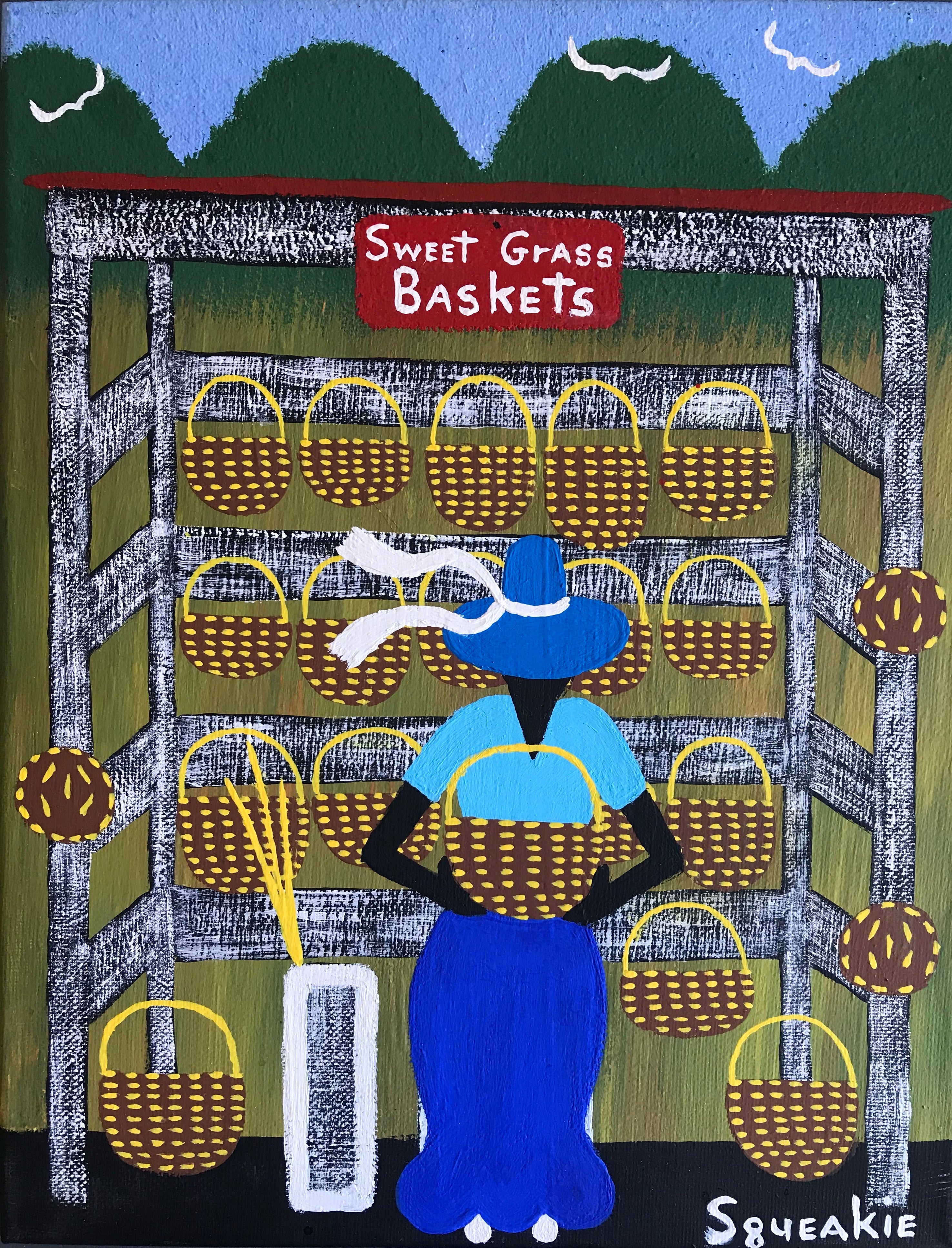 Basket Lady (Red Sign)