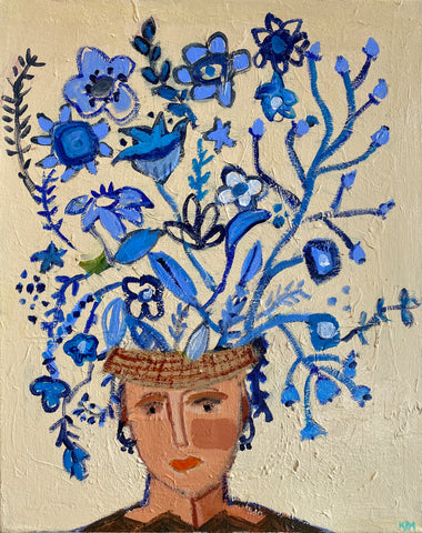 Blue Flower Head