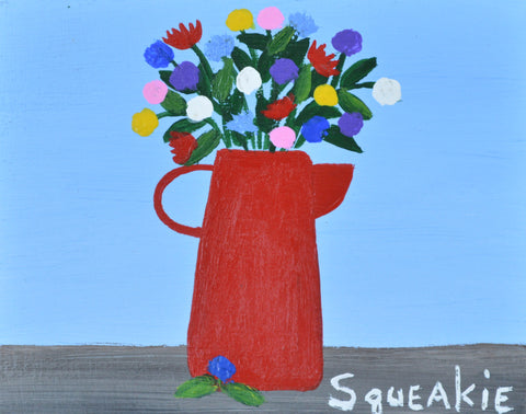 Flowers in Coffee Pot