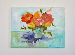 Poppy and Rose Bouquet