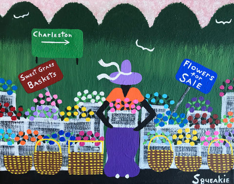 Flower and Basket Lady