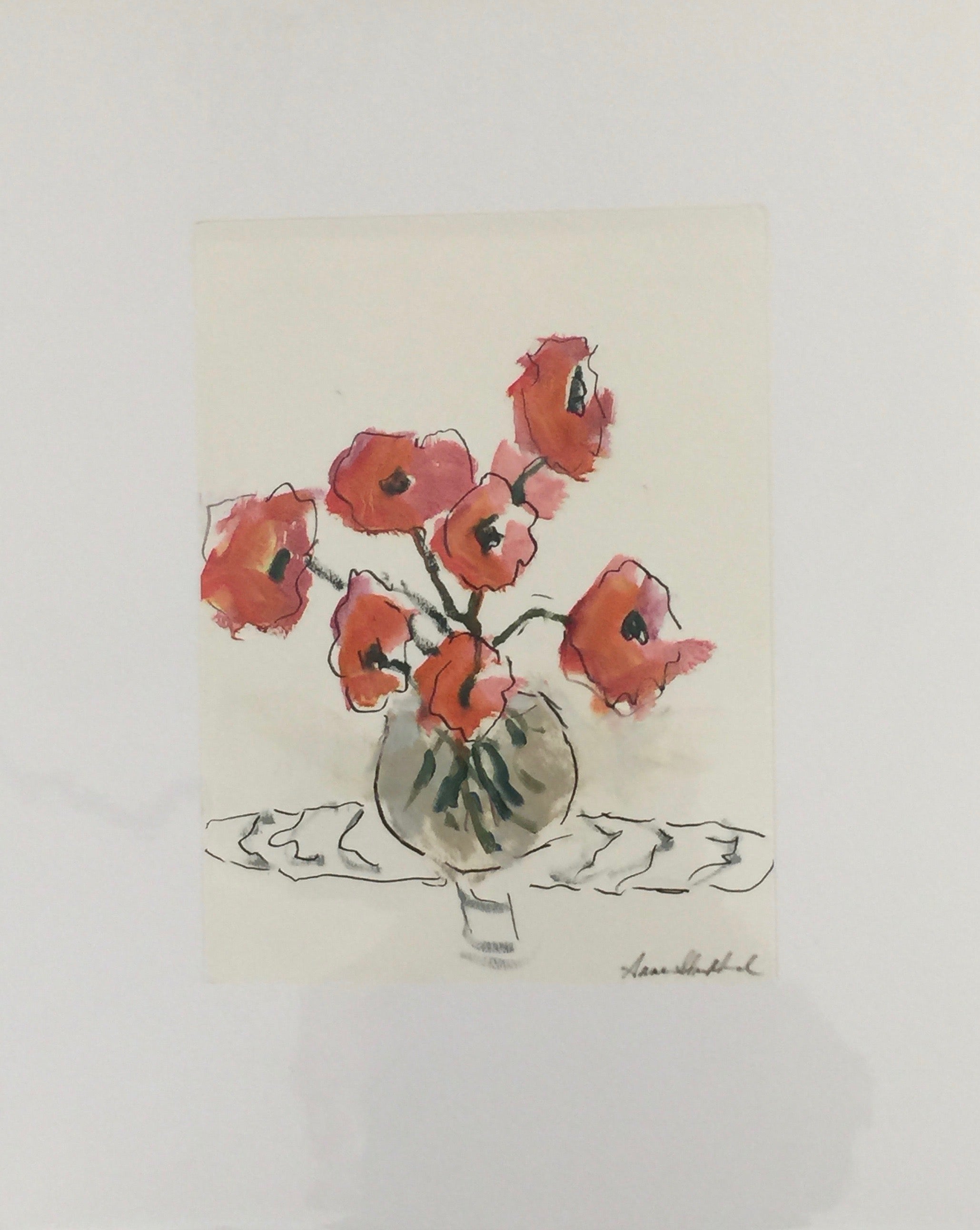 Flowers in Glass Vase