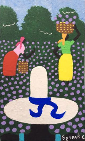 Gathering Flowers (White Hat)