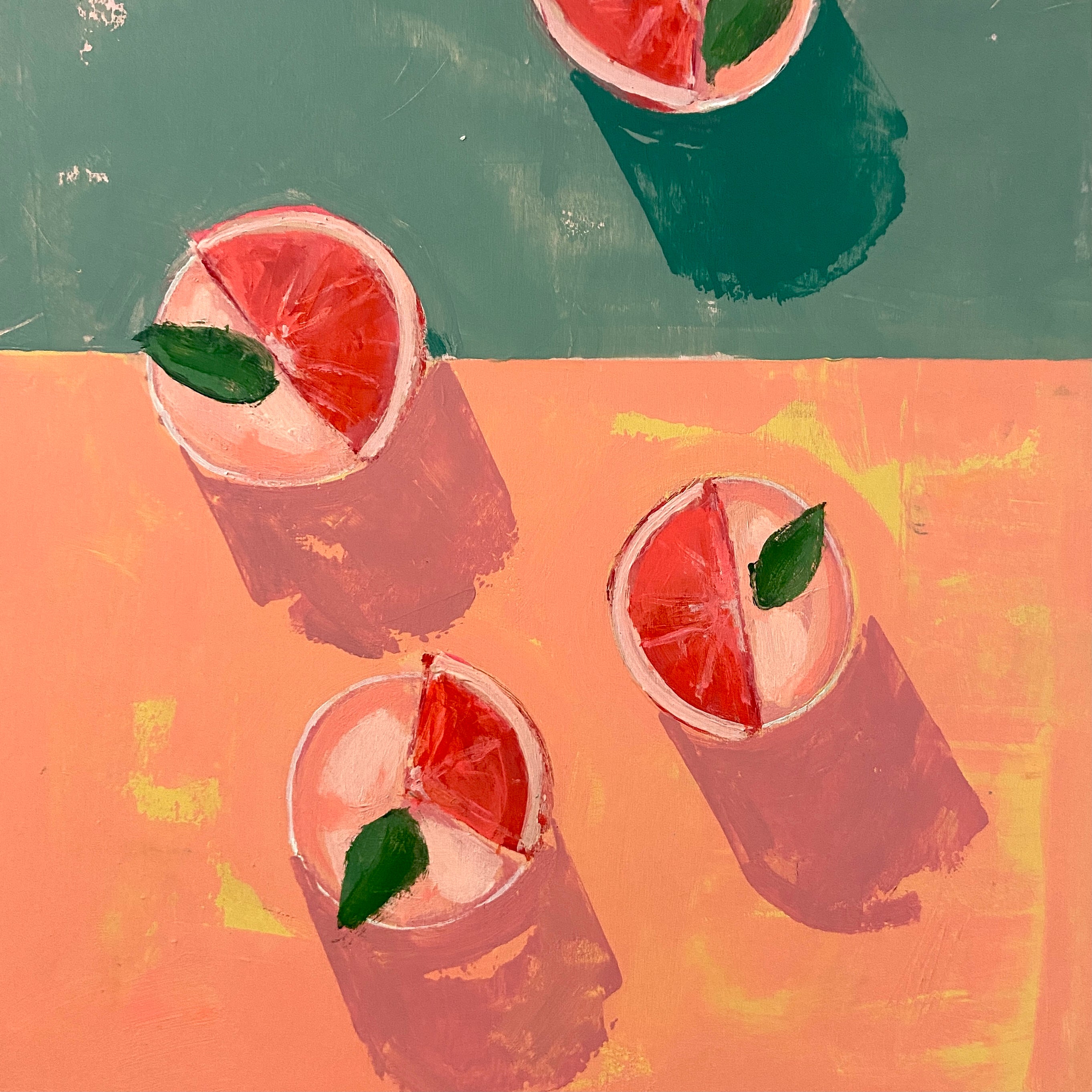 Grapefruit Mint Cocktails