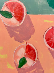 Grapefruit Mint Cocktails