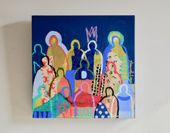 Crowd on Wood #4