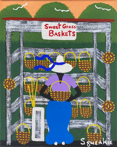 Basket Lady (Red Sign)