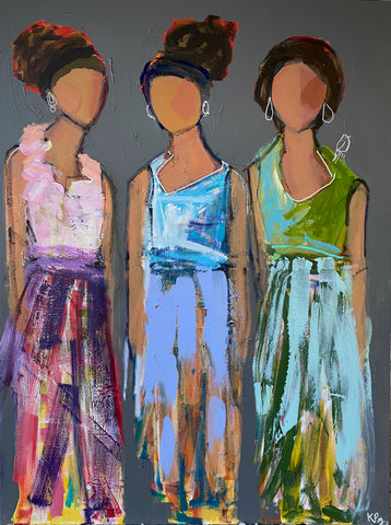 Three Women Looking for a Party