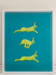 Chartreuse Leaping Hare II