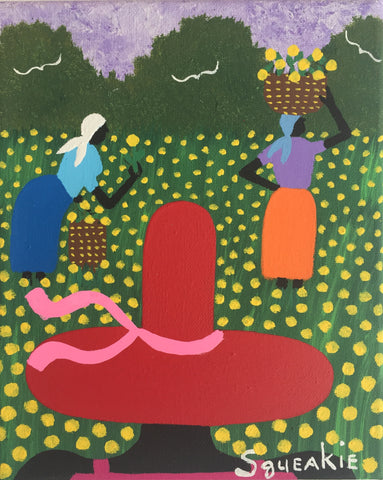 Gathering Flowers (Red Hat)