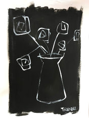 Vase in Black and White