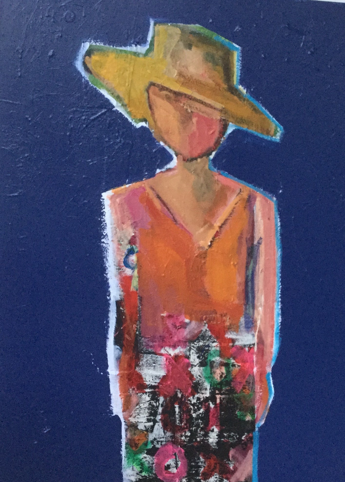 Sun Hatted Woman From Bora Bora