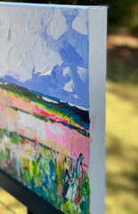 Pink and Green Landscape 1