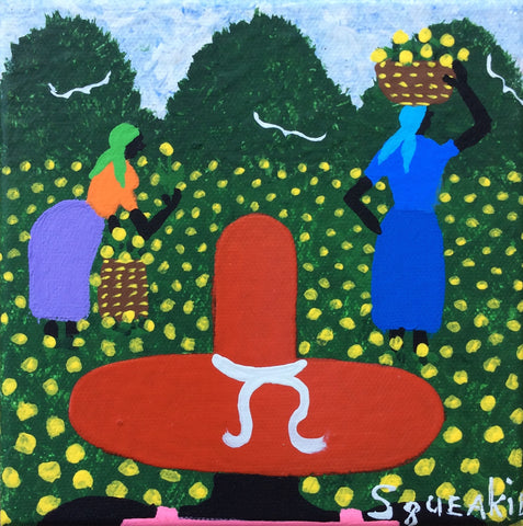 Gathering Flowers (Red Hat)